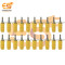 4mm 15A Yellow Color Female Socket Banana Connector Pack of 50